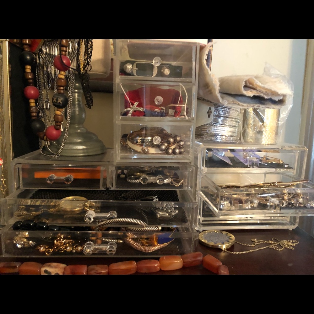 3-piece Acrylic jewelry boxes